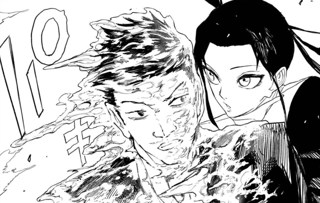 ”毘灼”の右嵐が氷の妖術を使うシーン